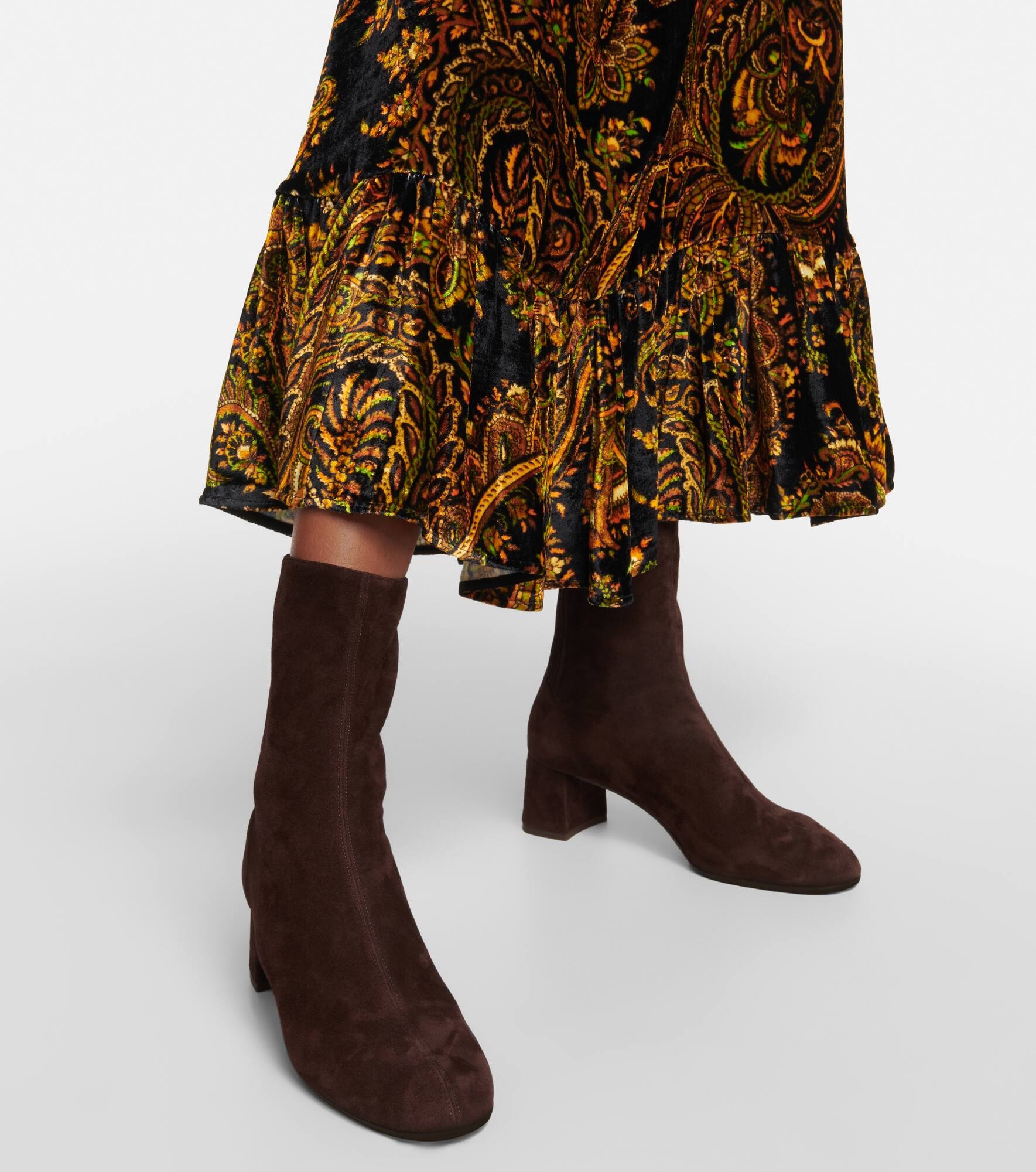 Saint Honore suede ankle boots - 4