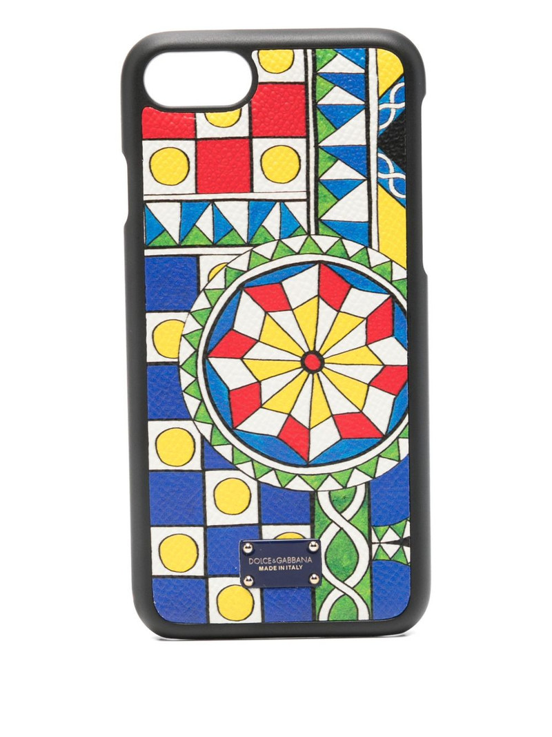 geometric-print iPhone 7 and 8 case 1