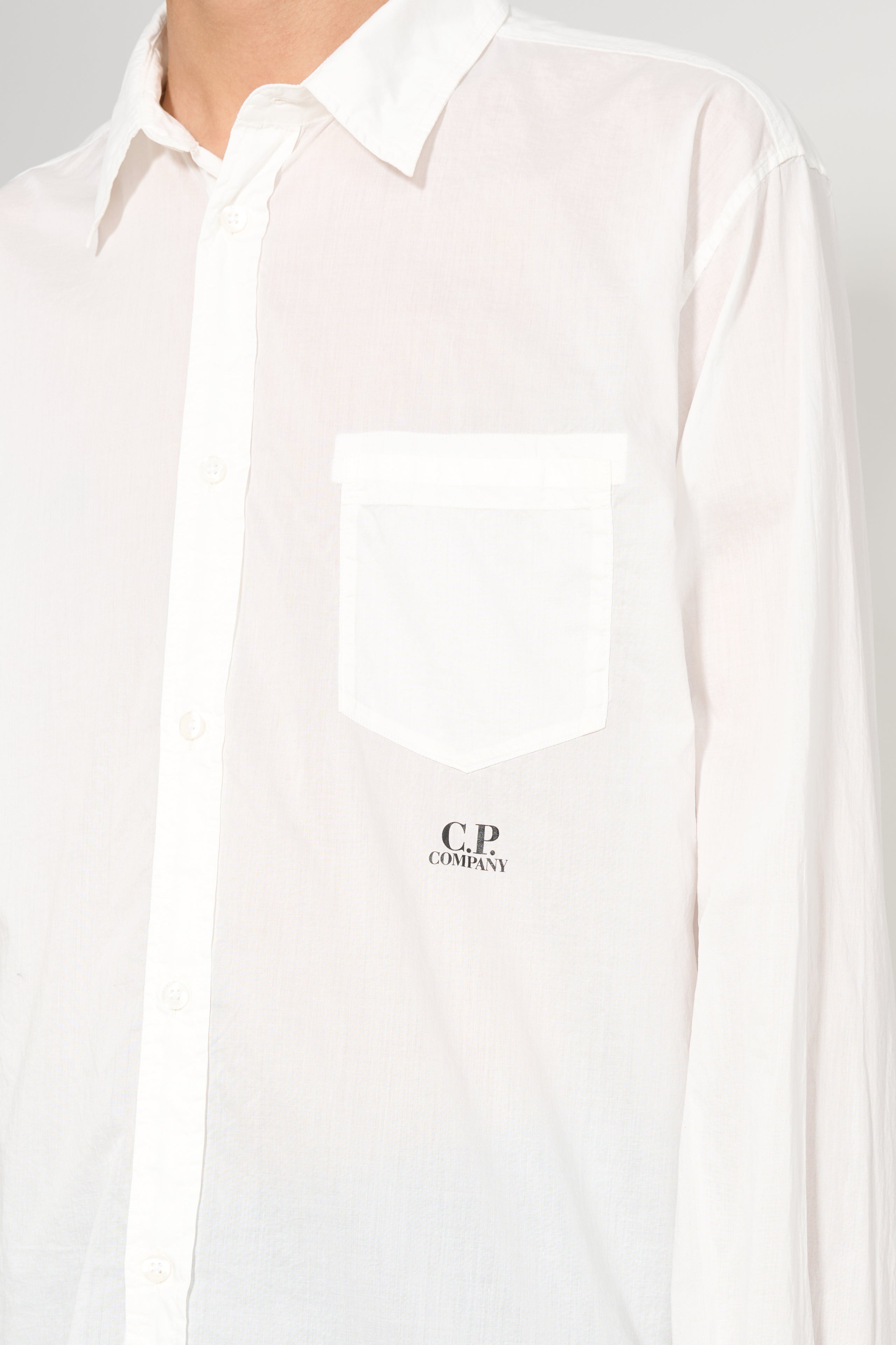 C.P. COMPANY SHIRT GAUZE WHITE - 5