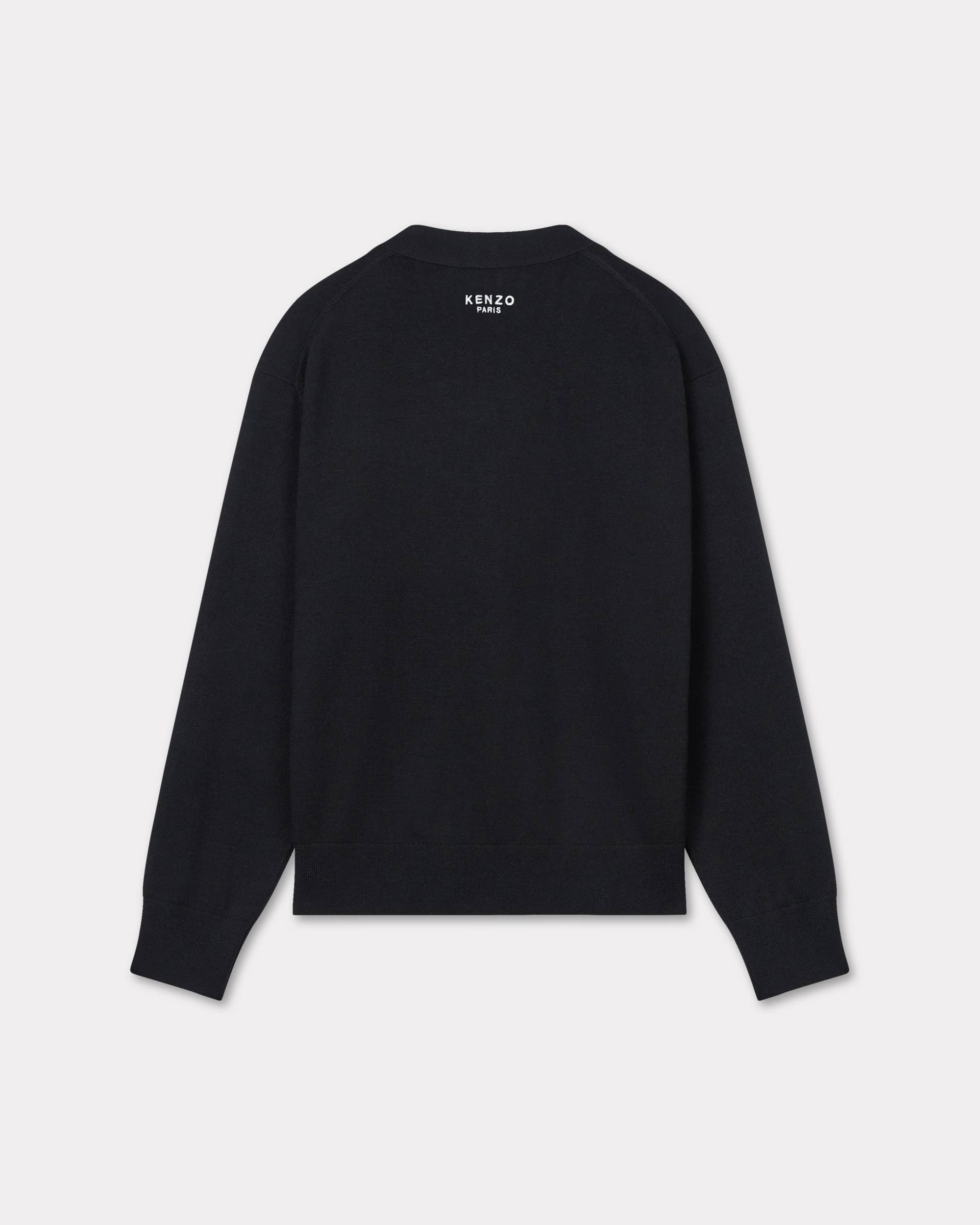 'KENZO Pop' embroidered cardigan in merino wool - 2