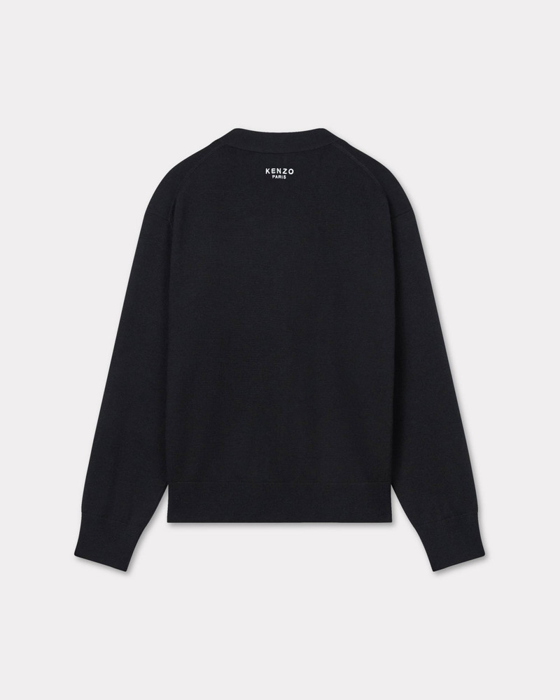 KENZO 'KENZO Pop' embroidered cardigan in merino wool outlook