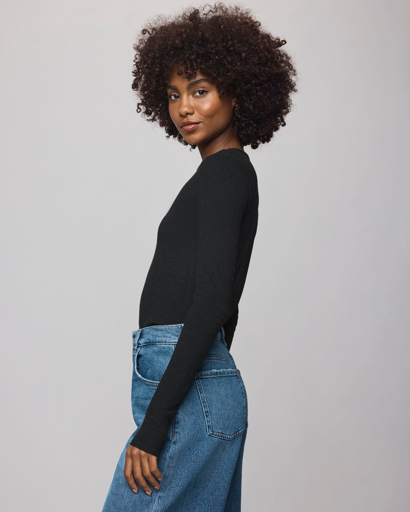 Isabella Eyelash Shimmer Long Sleeve Tee 5