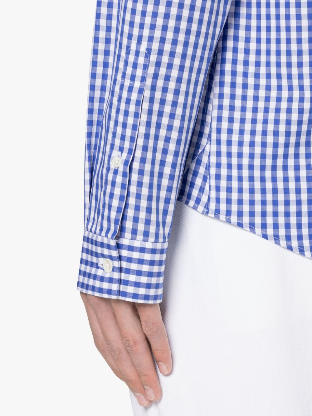 BLOOMSBURY BLUE CHECK COTTON SHIRT | GSC-107 - 6