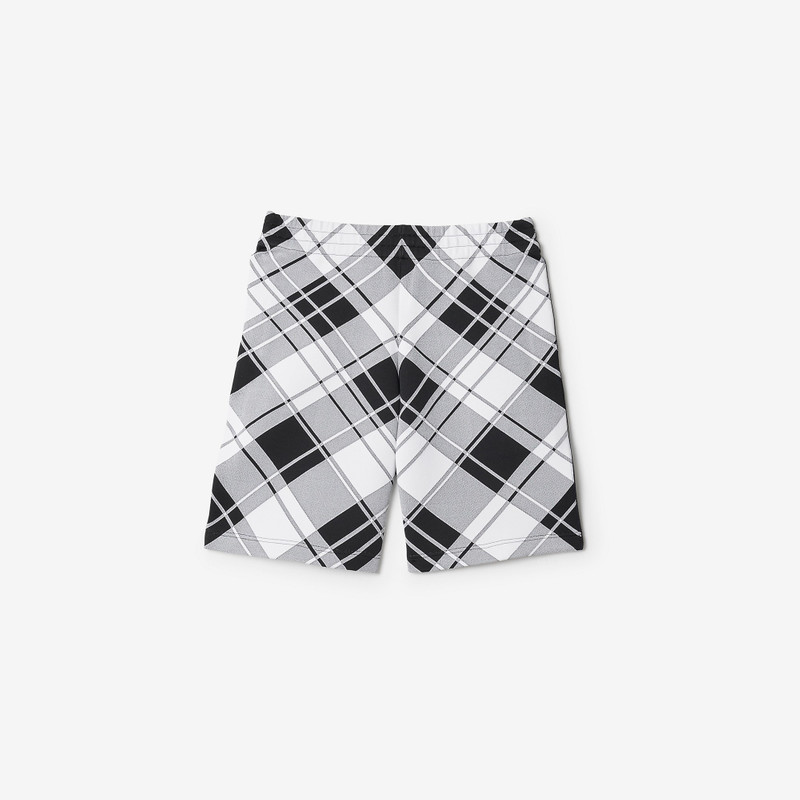 Check Nylon Blend Shorts 5
