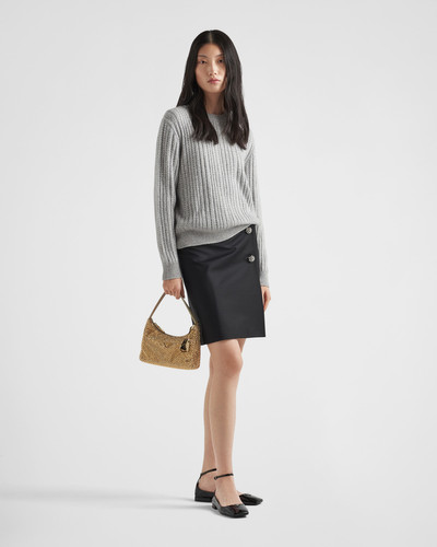 Prada Wool and cashmere crew-neck sweater with rhinestones outlook