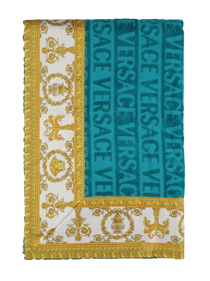 Barocco & Robe printed beach towel - 1