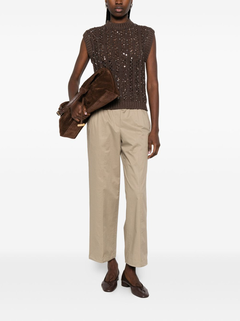 PESERICO sequin-embellished vest outlook