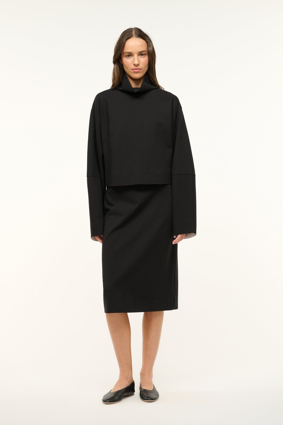 STAUD BINOCHE TOP BLACK - 3