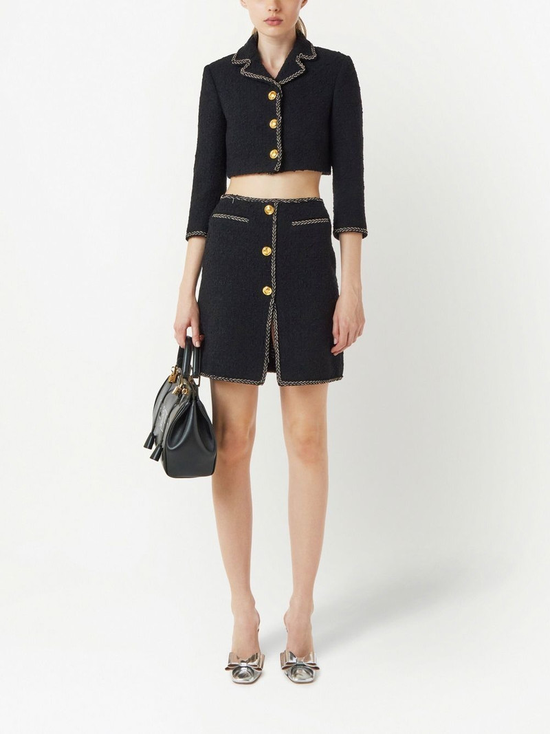 GIAMBATTISTA VALLI high-waisted tweed mini skirt outlook