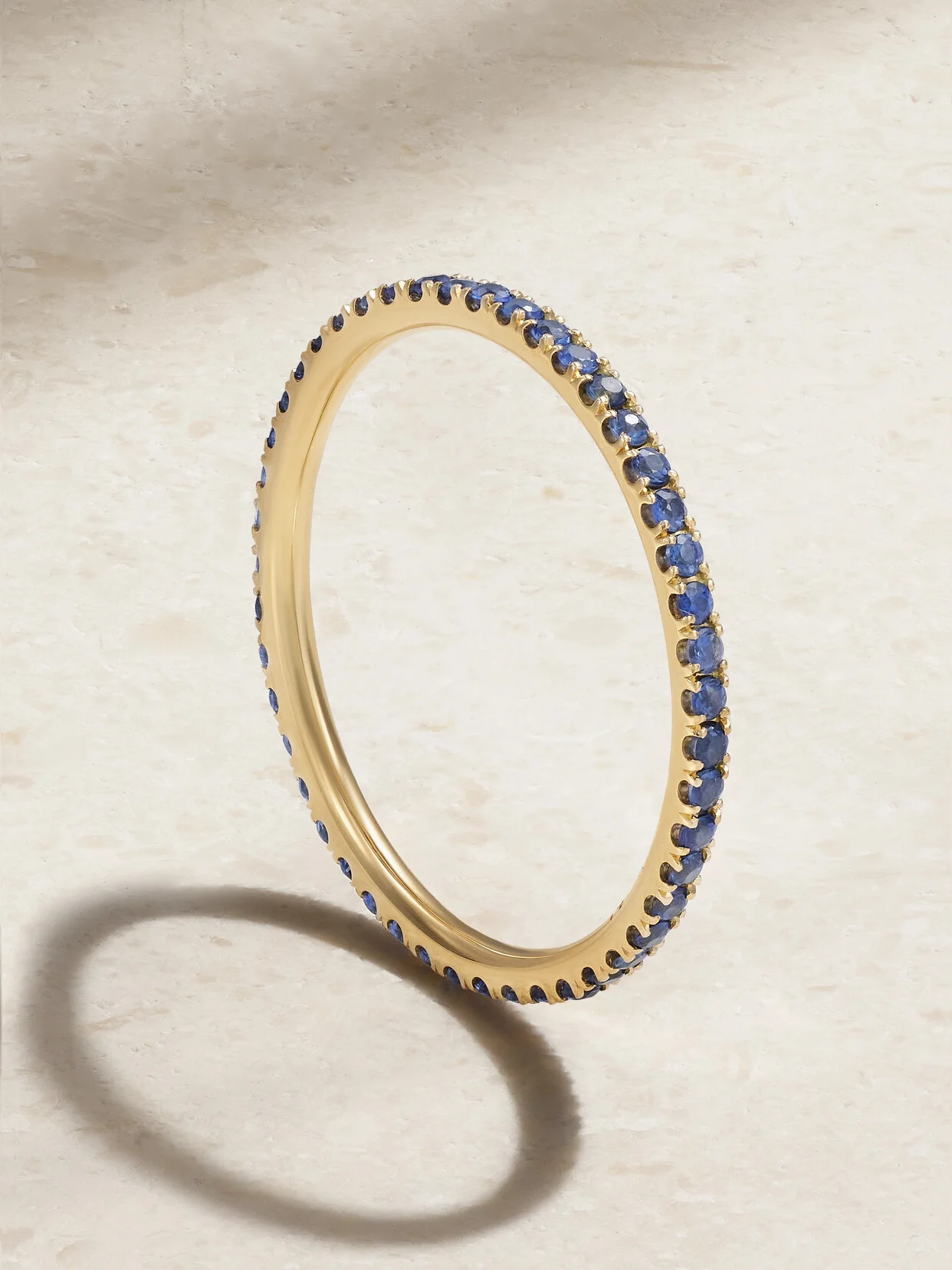 Thread 18-karat Gold Sapphire Ring - 1