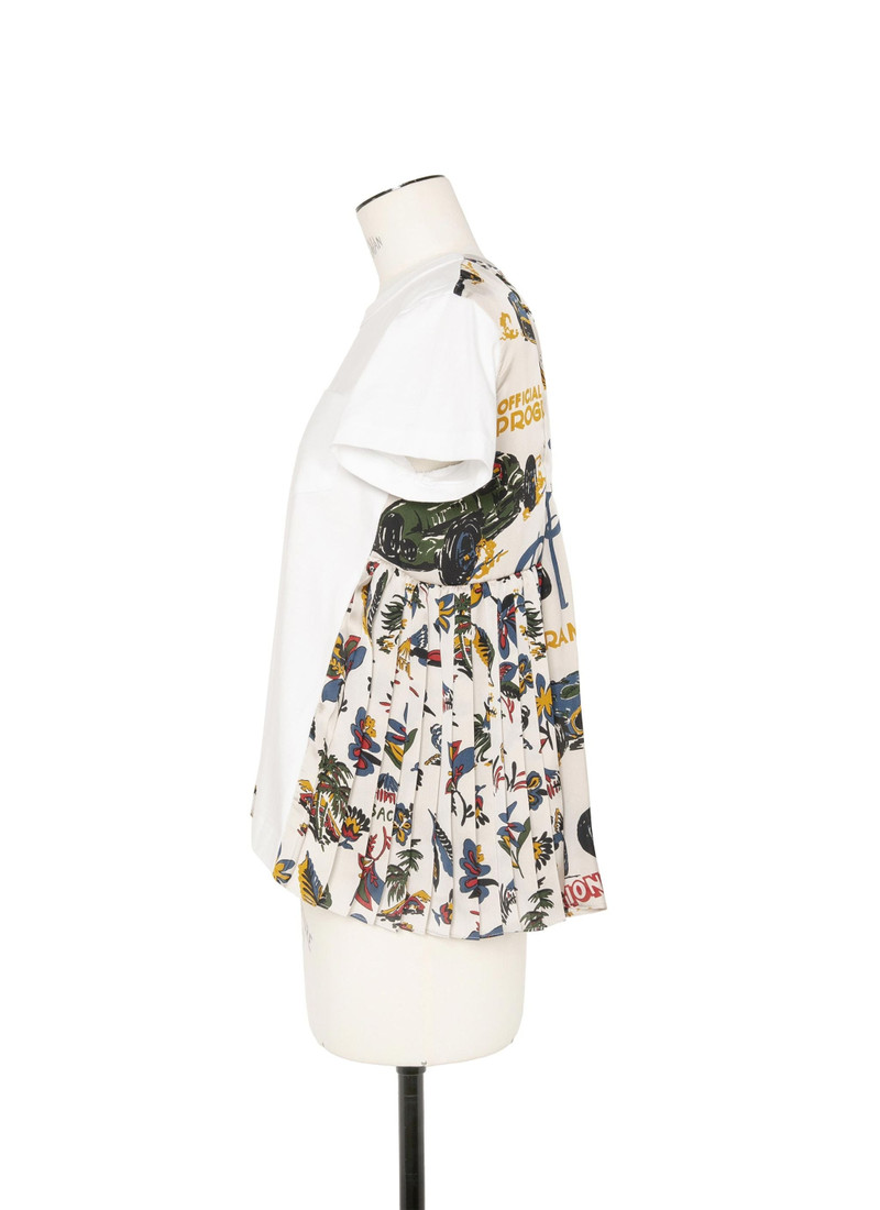 sacai Car Race / Tropical Print T-Shirt outlook