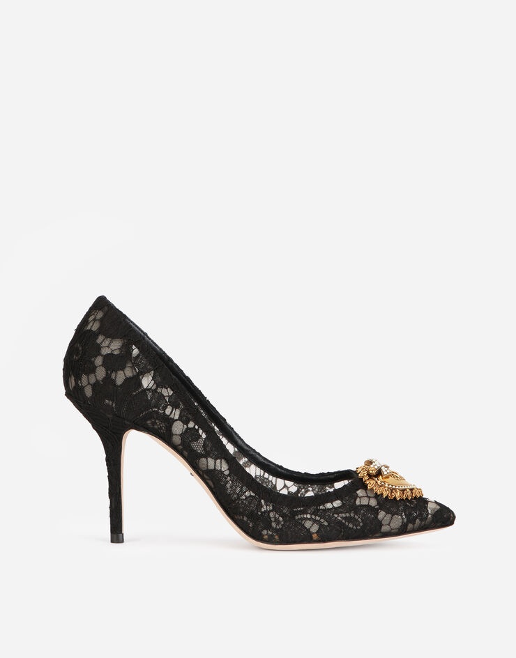 Taormina lace pumps with Devotion heart - 1