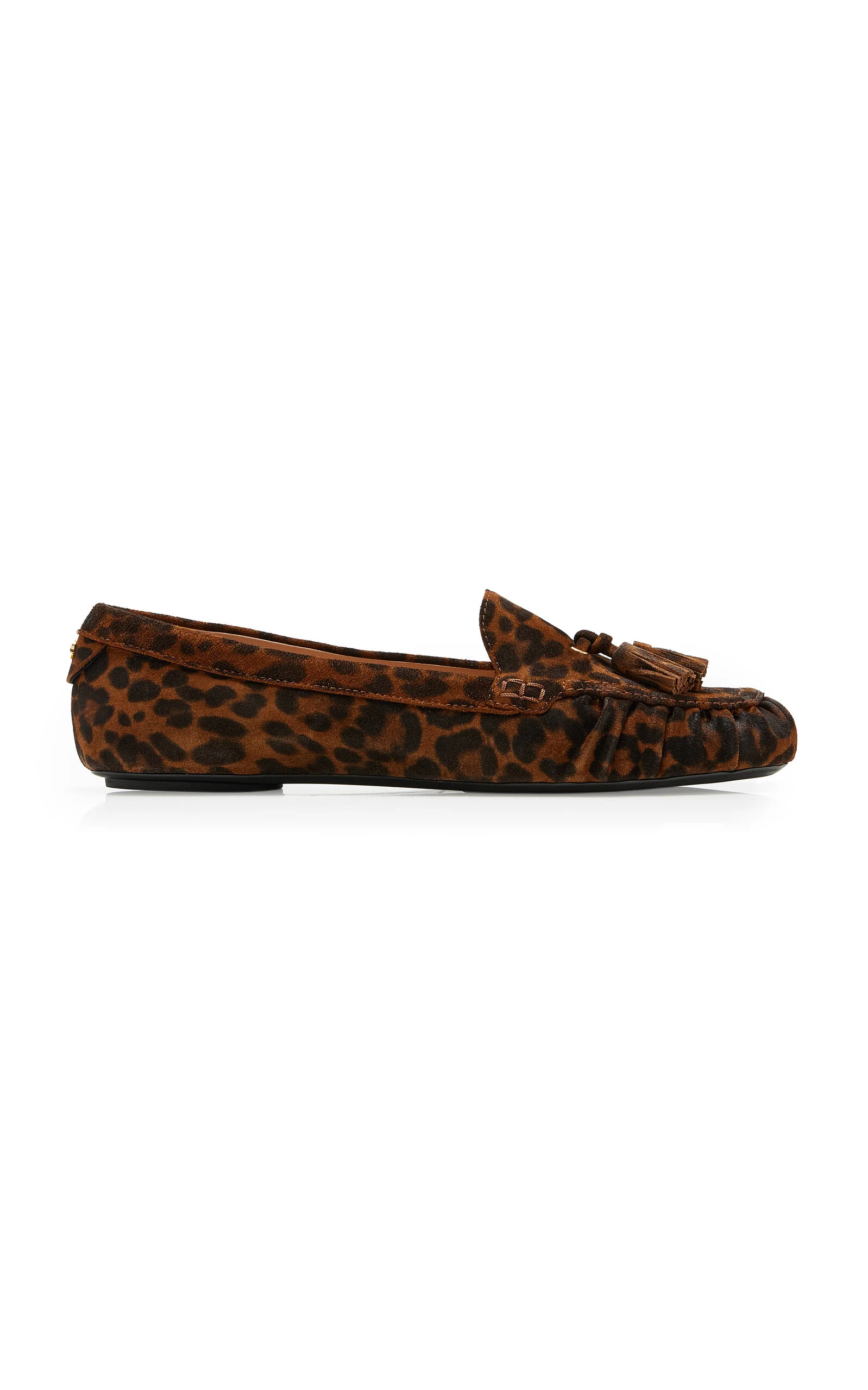 Théa Leopard Suede Loafers - 1