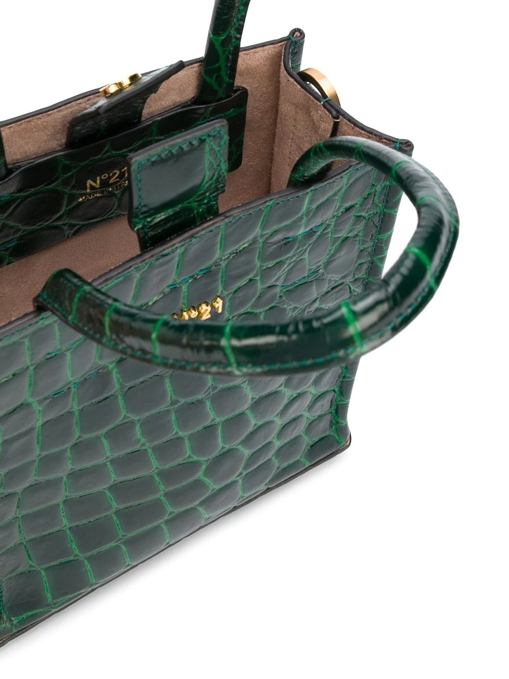 Nano Crocodile-Effect Logo Shopper - 5