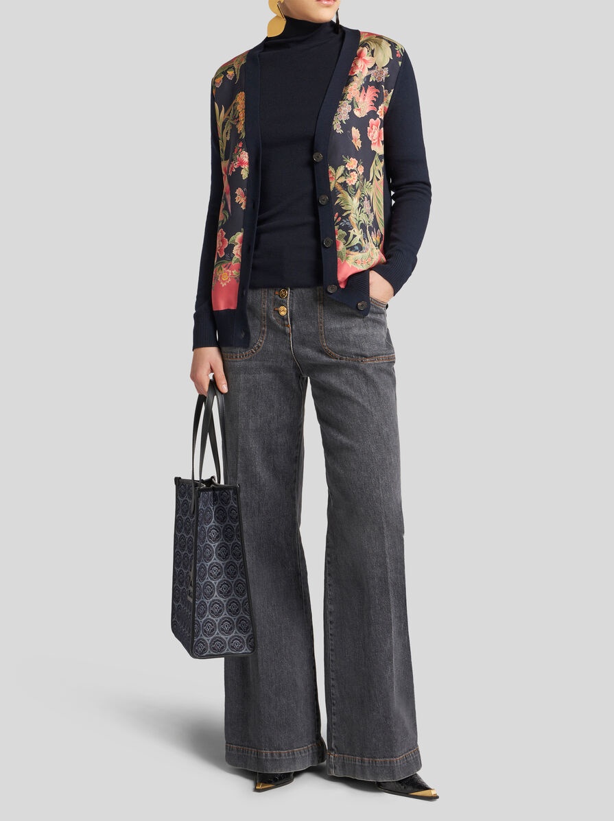 WOOL CARDIGAN WITH PRINT - 4