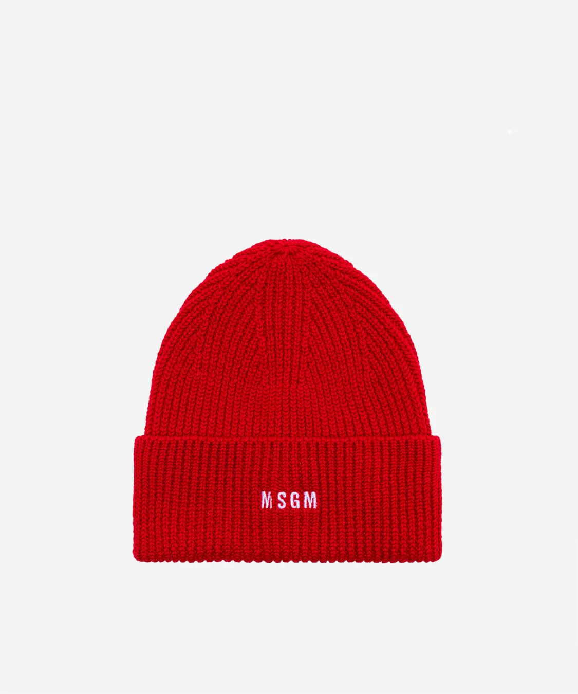 Ribbed beanie hat with logo - 1