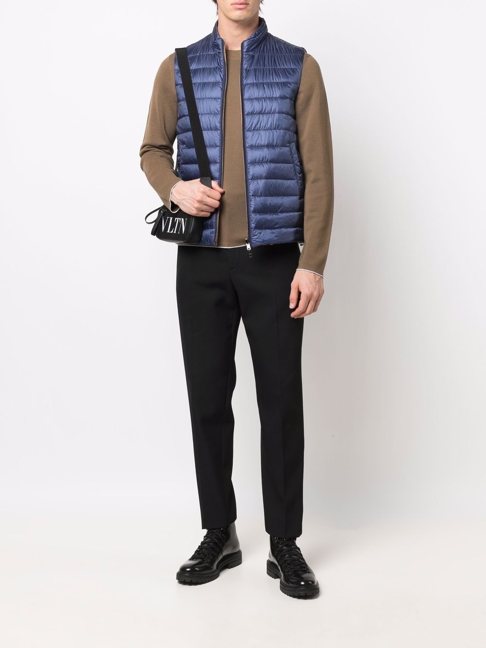 reversible quilted gilet - 2