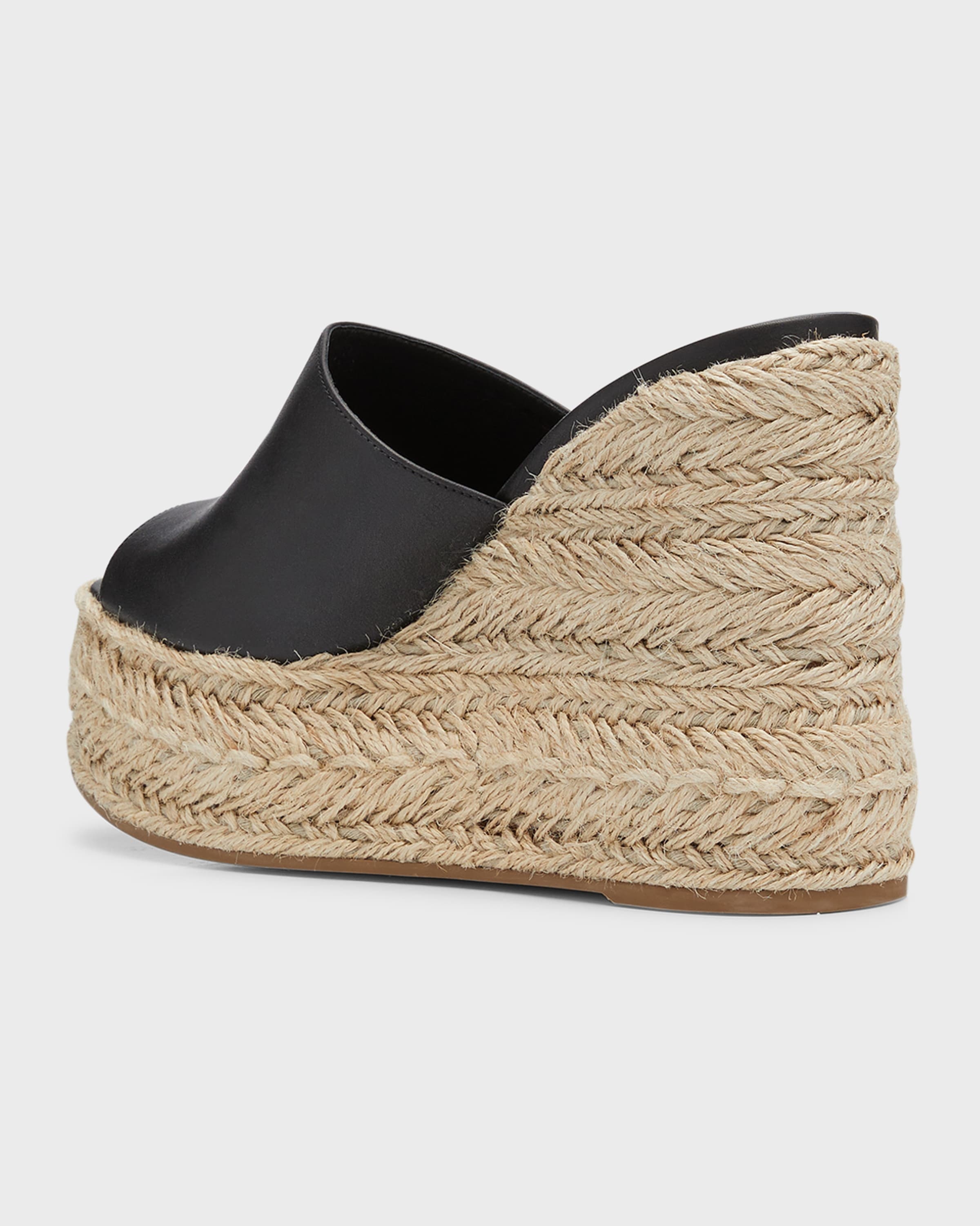 Ariella Leather Red Sole Wedge Espadrilles - 3