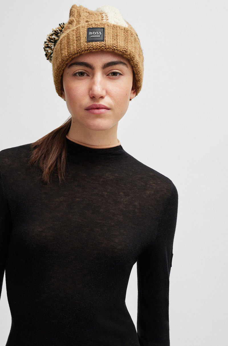 EQUESTRIAN LIGHTWEIGHT BOBBLE HAT IN SIGNATURE COLORS 3