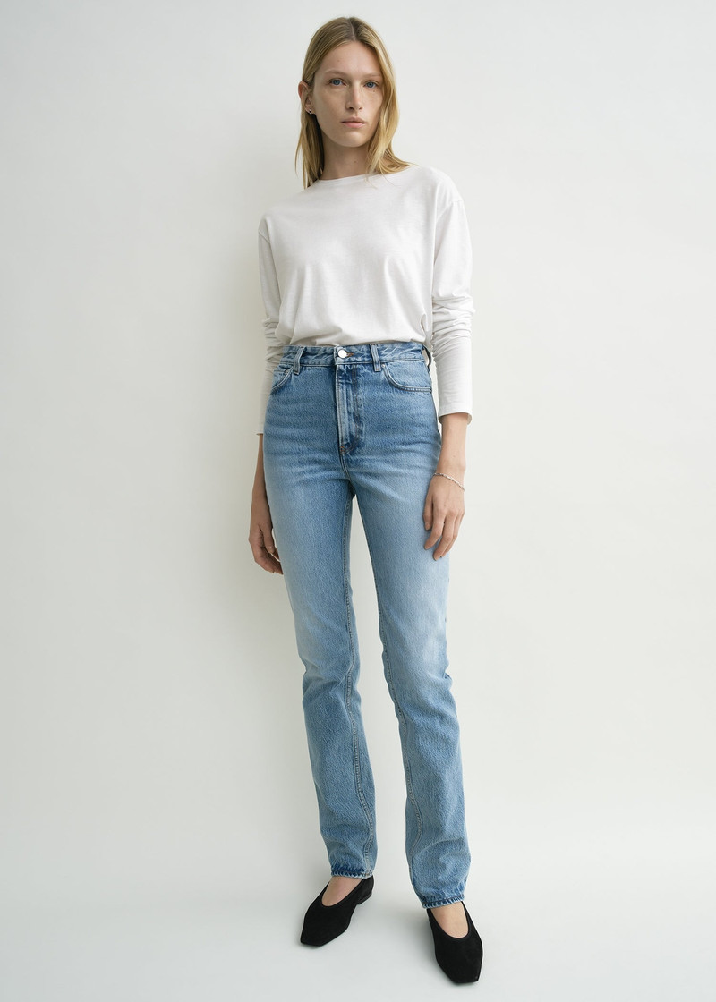 Totême High slim denim true vintage outlook