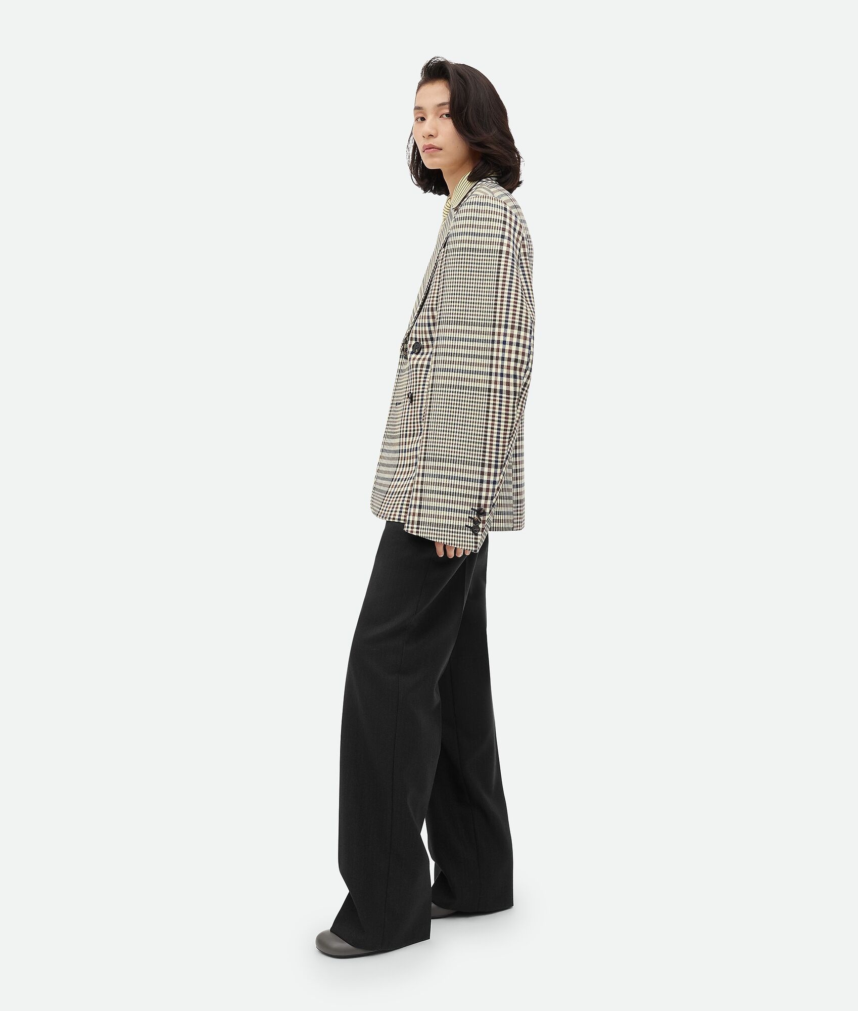 Structured Check Cotton Jacket - 3
