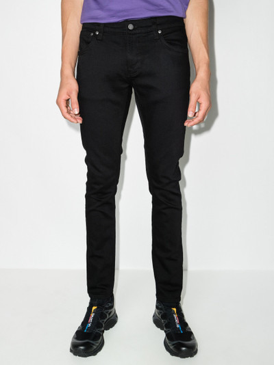 Nudie Jeans Black Tight Terry skinny jeans outlook