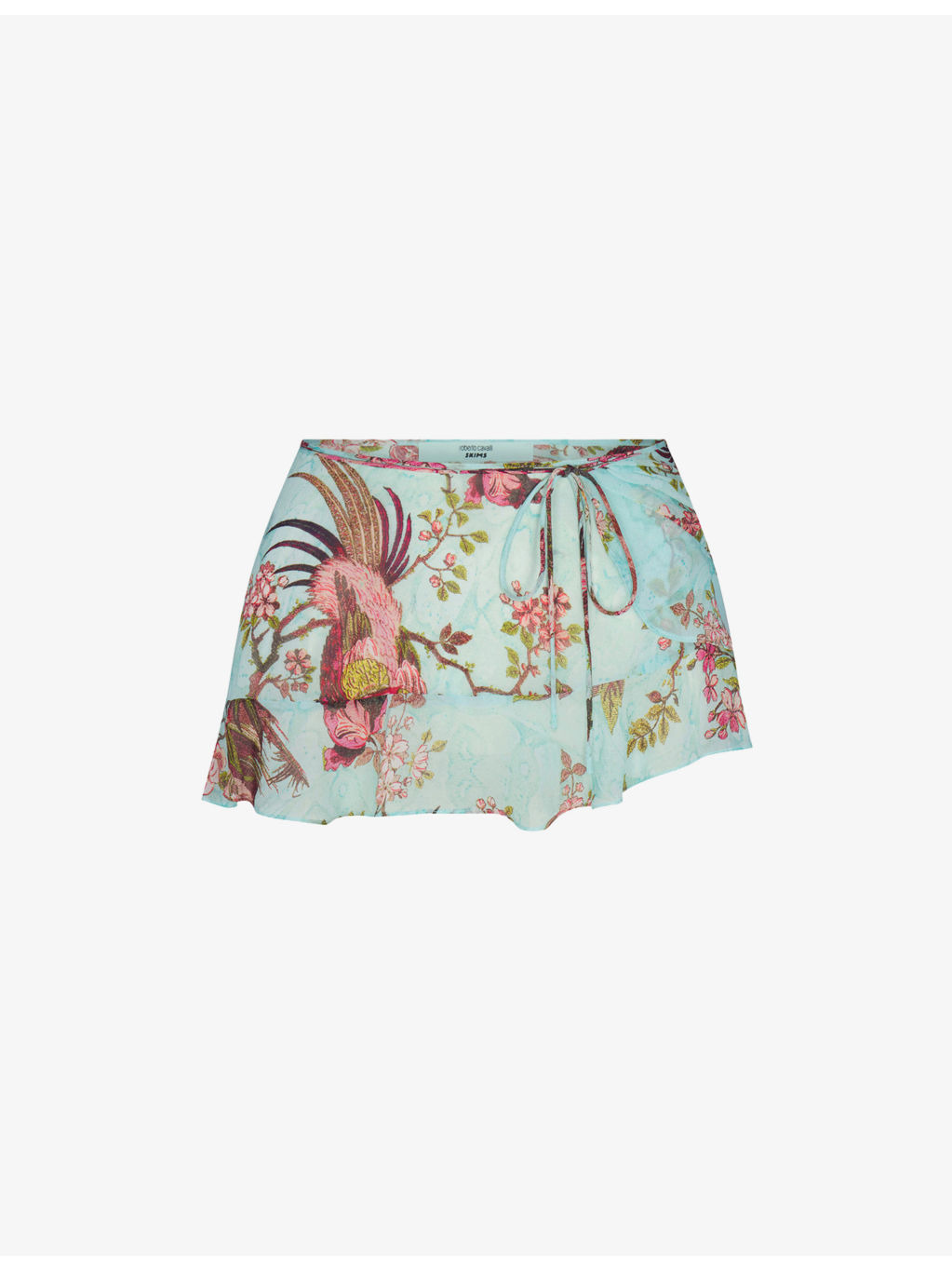 SKIMS x Cavalli Graphic-Print Stretch-Woven Mini Skirt - 1