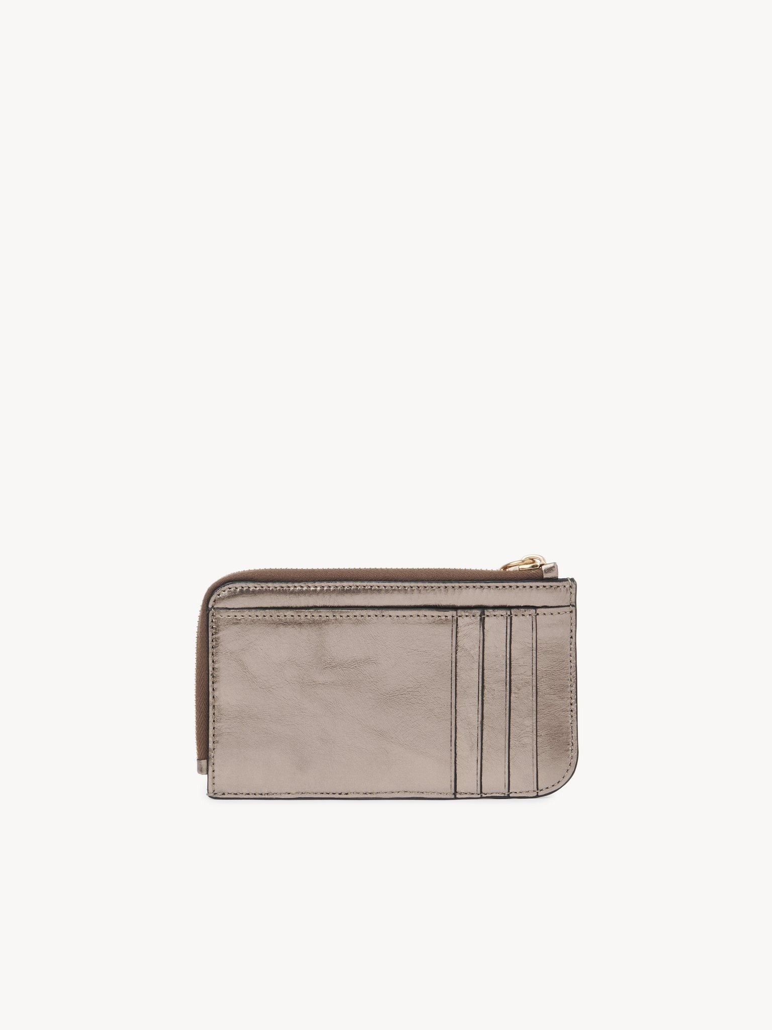 ALPHABET PURSE IN METALLIZED LEATHER - 4