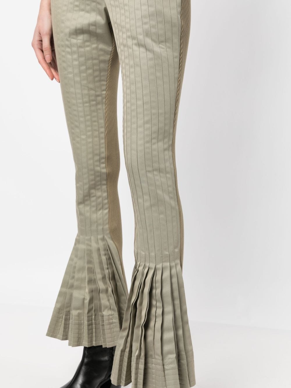 pleated flared trousers - 5