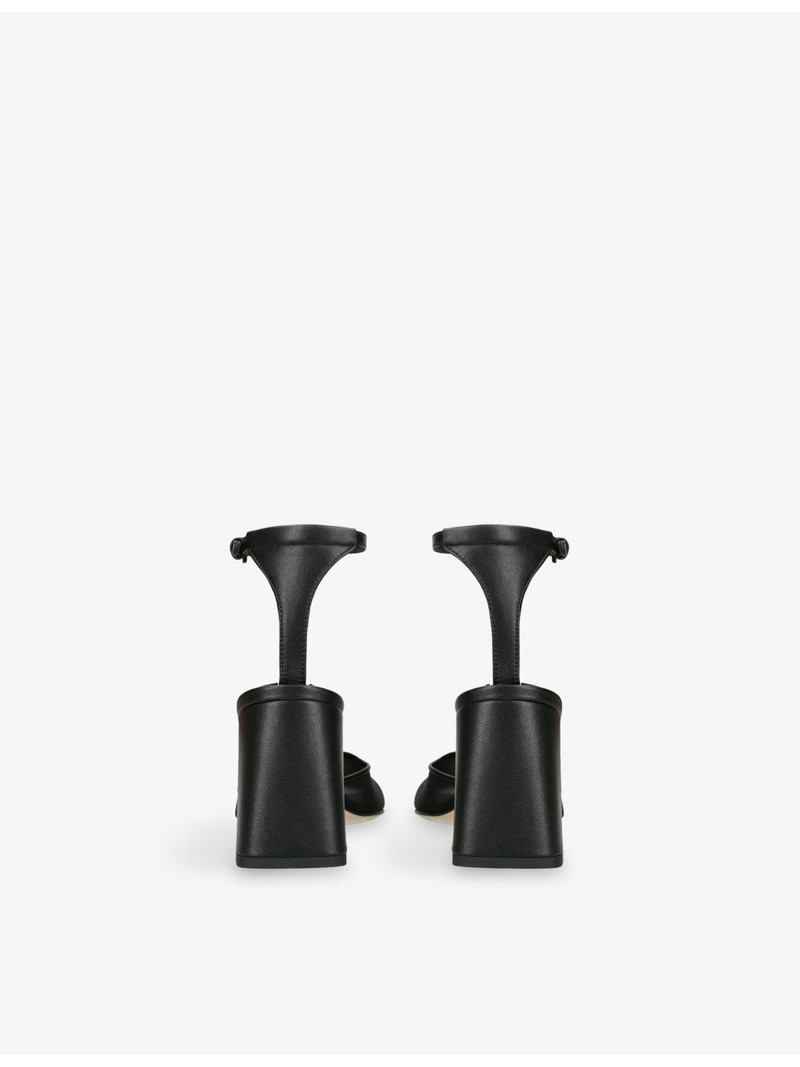 DEAR FRANCES Felice Leather And Mesh Heeled Pumps outlook