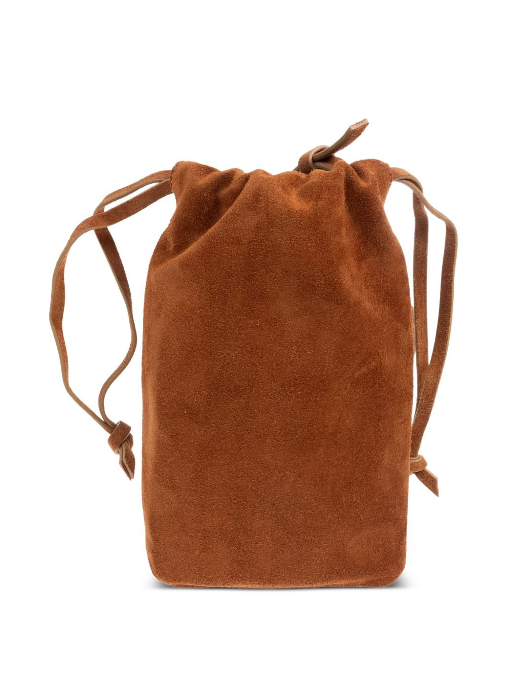 drawstring suede-leather cross body bag - 2