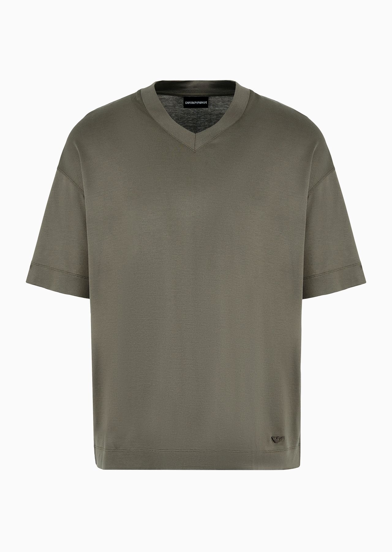 ASV Lyocell-blend jersey V-neck T-shirt - 1