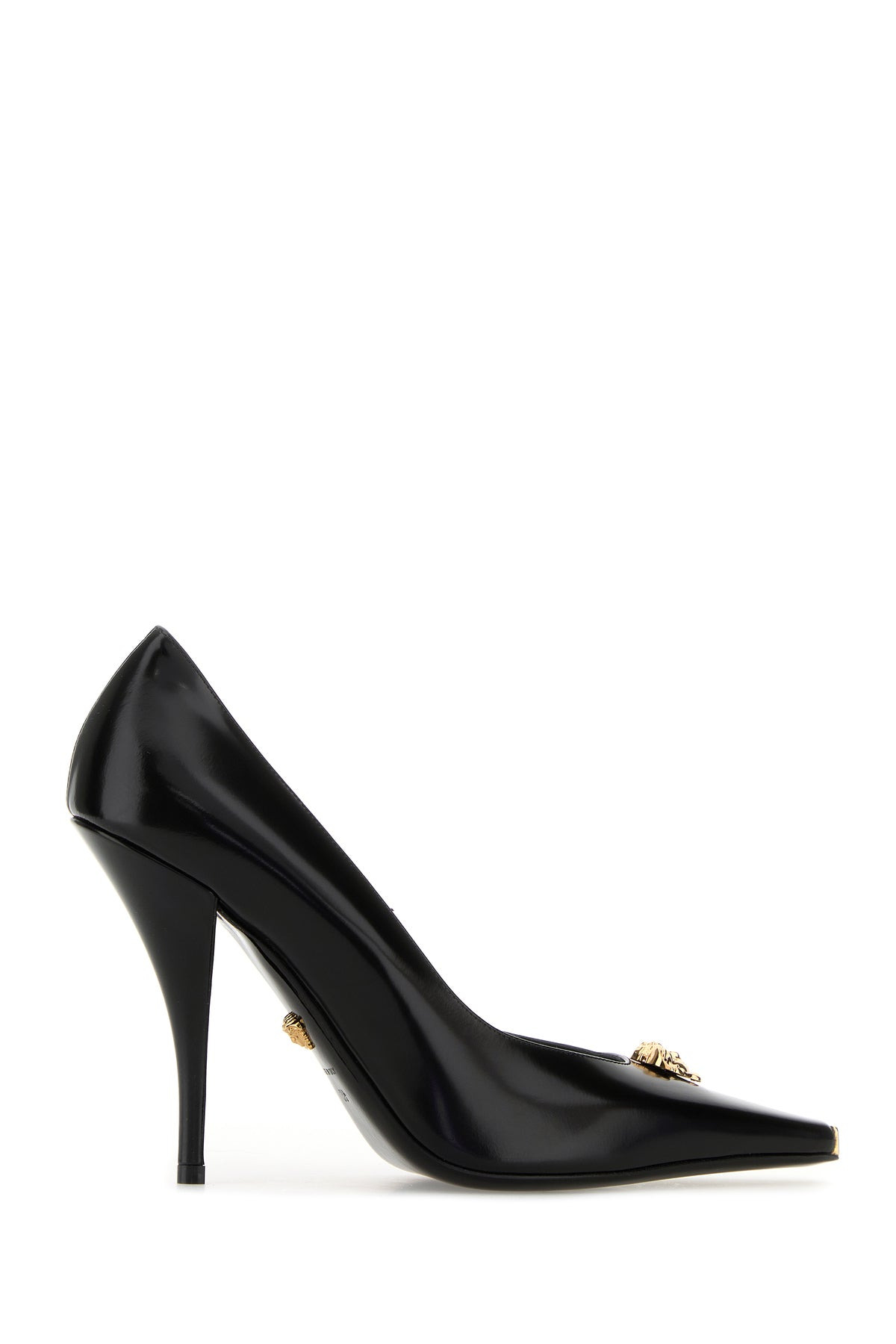 Black leather pumps - 3