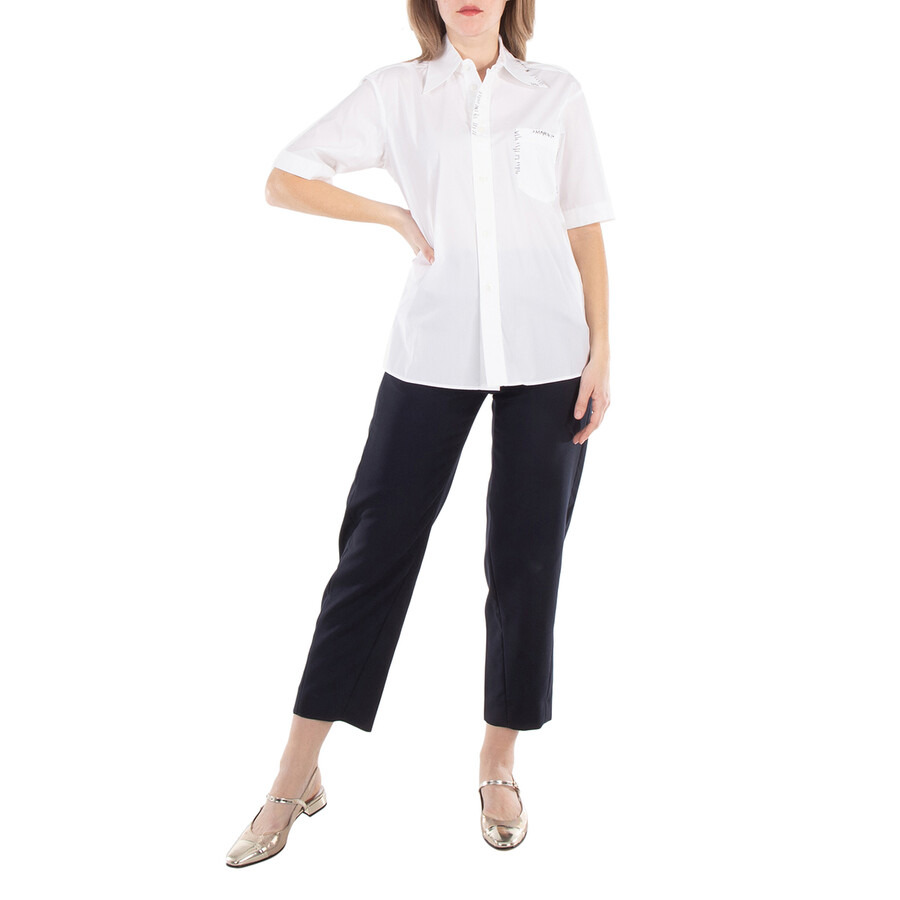 Marni Loose-Fit Blouse With Pointed Collar - 2