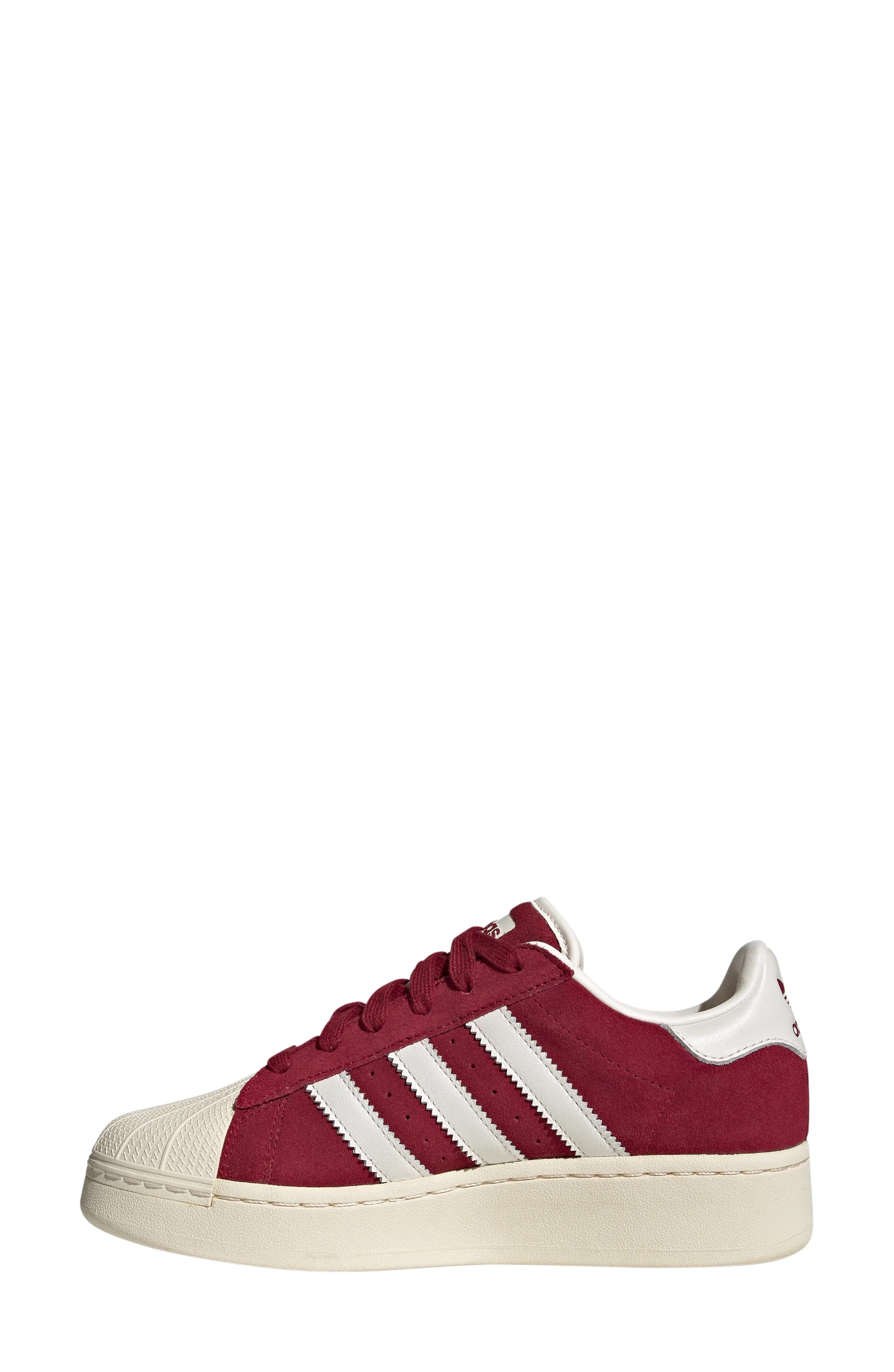 Superstar XLG Lifestyle Sneaker in Burgundy/Cream/White - 6