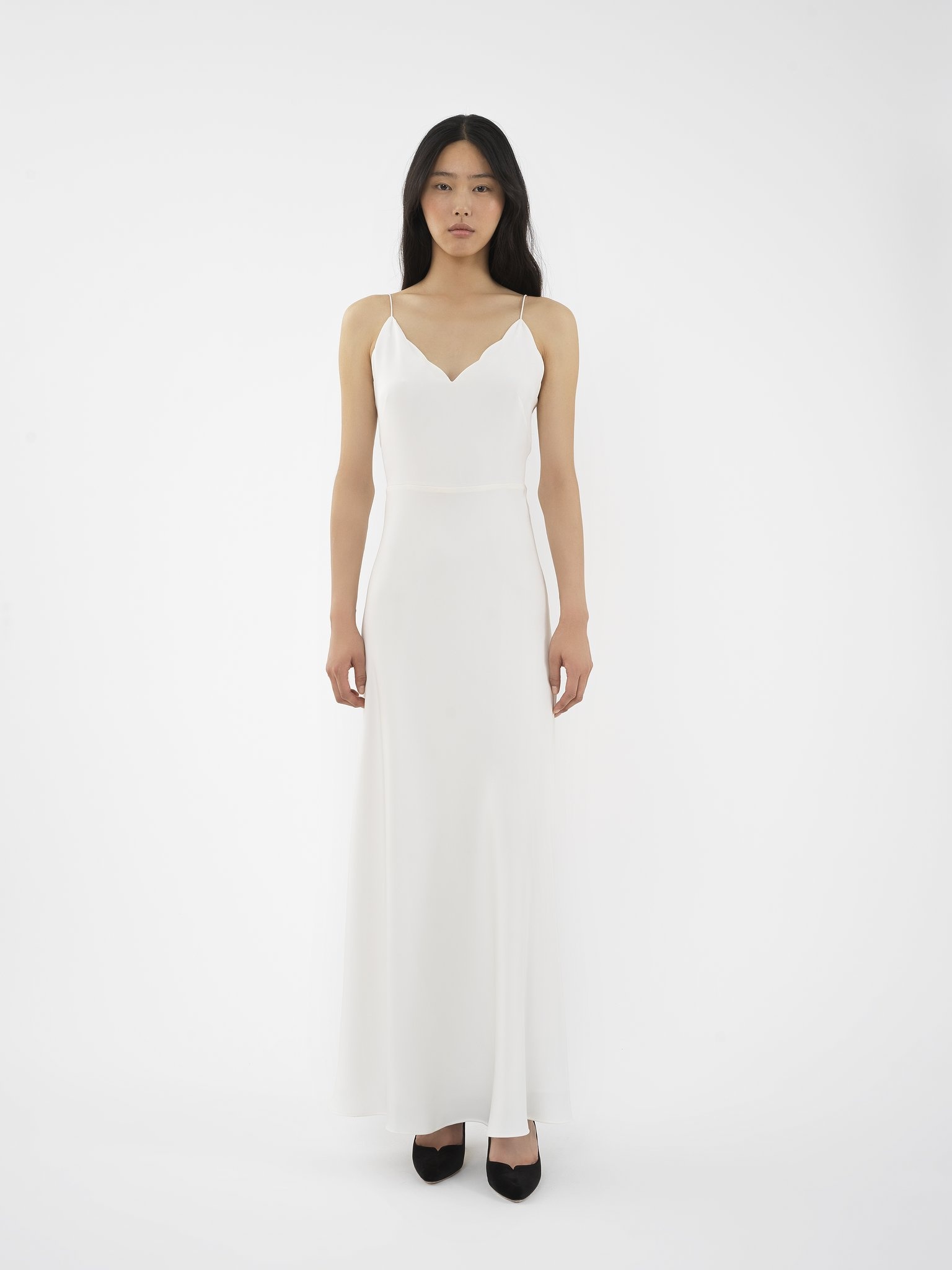 SLEEVELESS LONG FLARED DRESS - 3