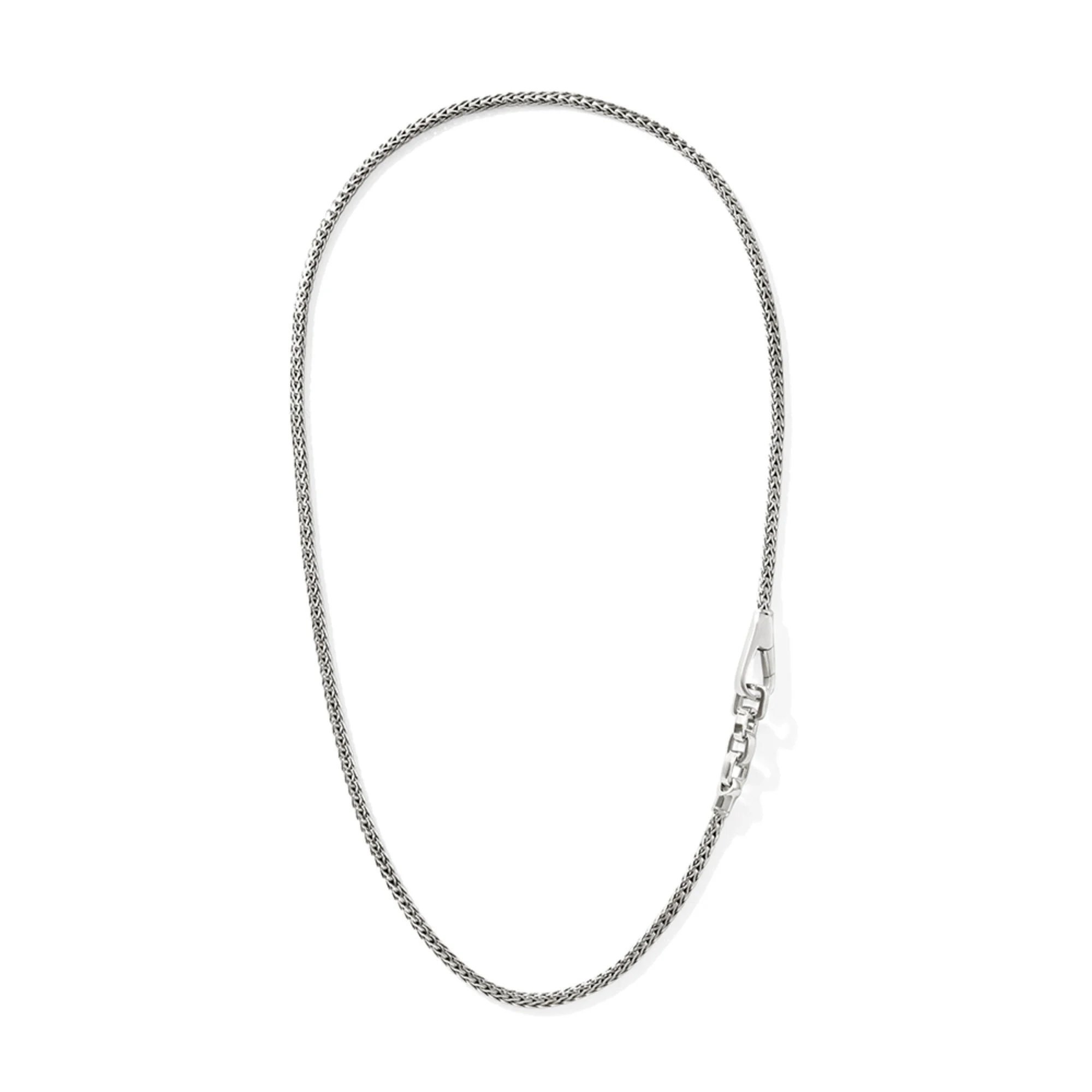 Hook Station Necklace, Sterling Silver, 3.5MM - 1