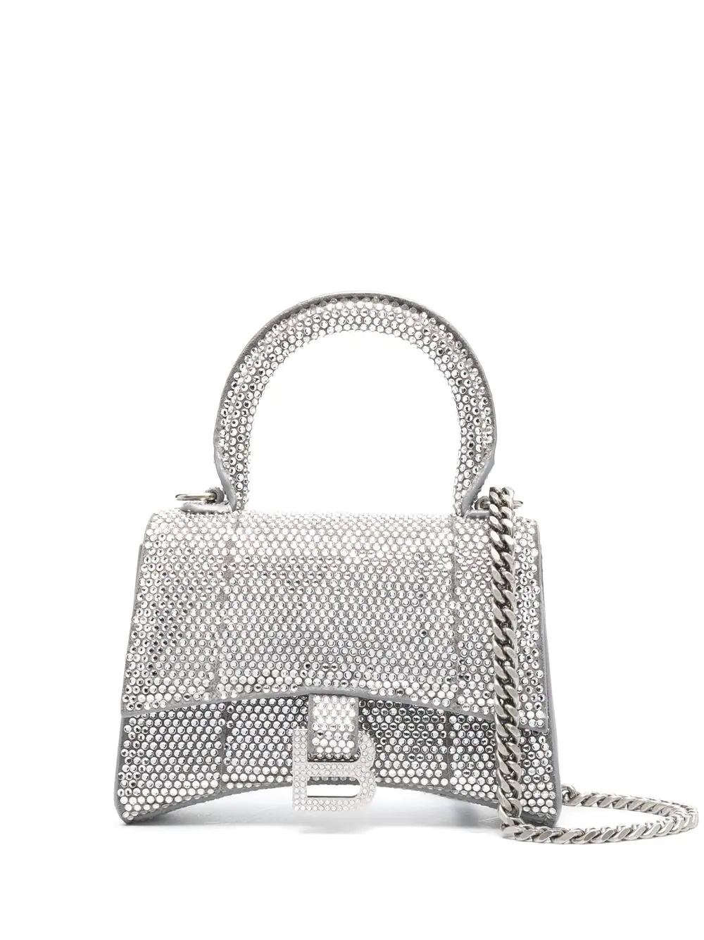 Hourglass crystal-embellished mini bag - 1