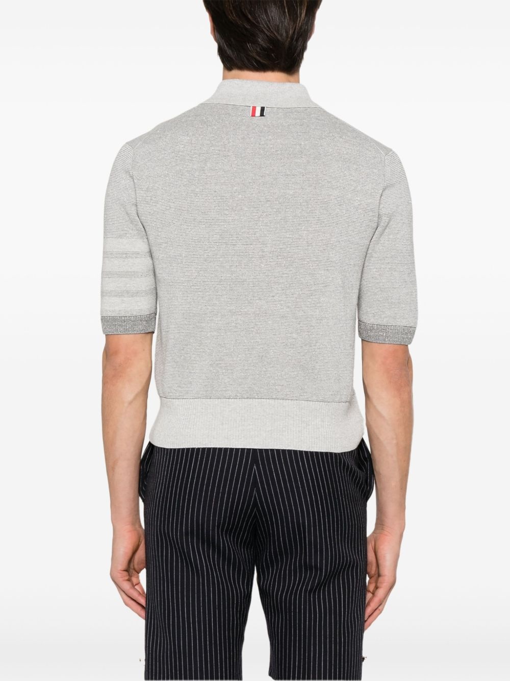 4-Bar stripe cotton polo shirt - 3