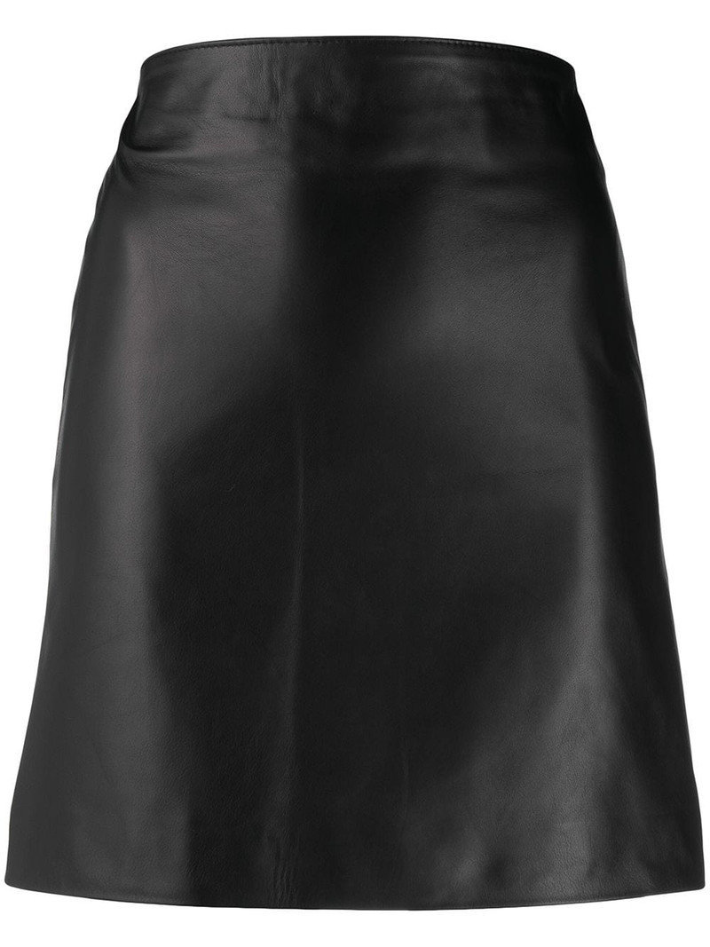 polished-finish high-waisted skirt 1