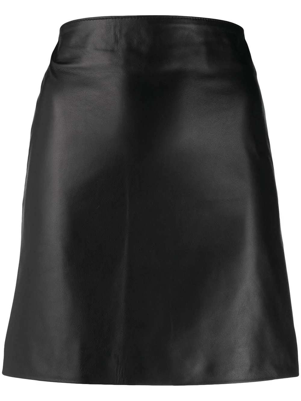 polished-finish high-waisted skirt - 1