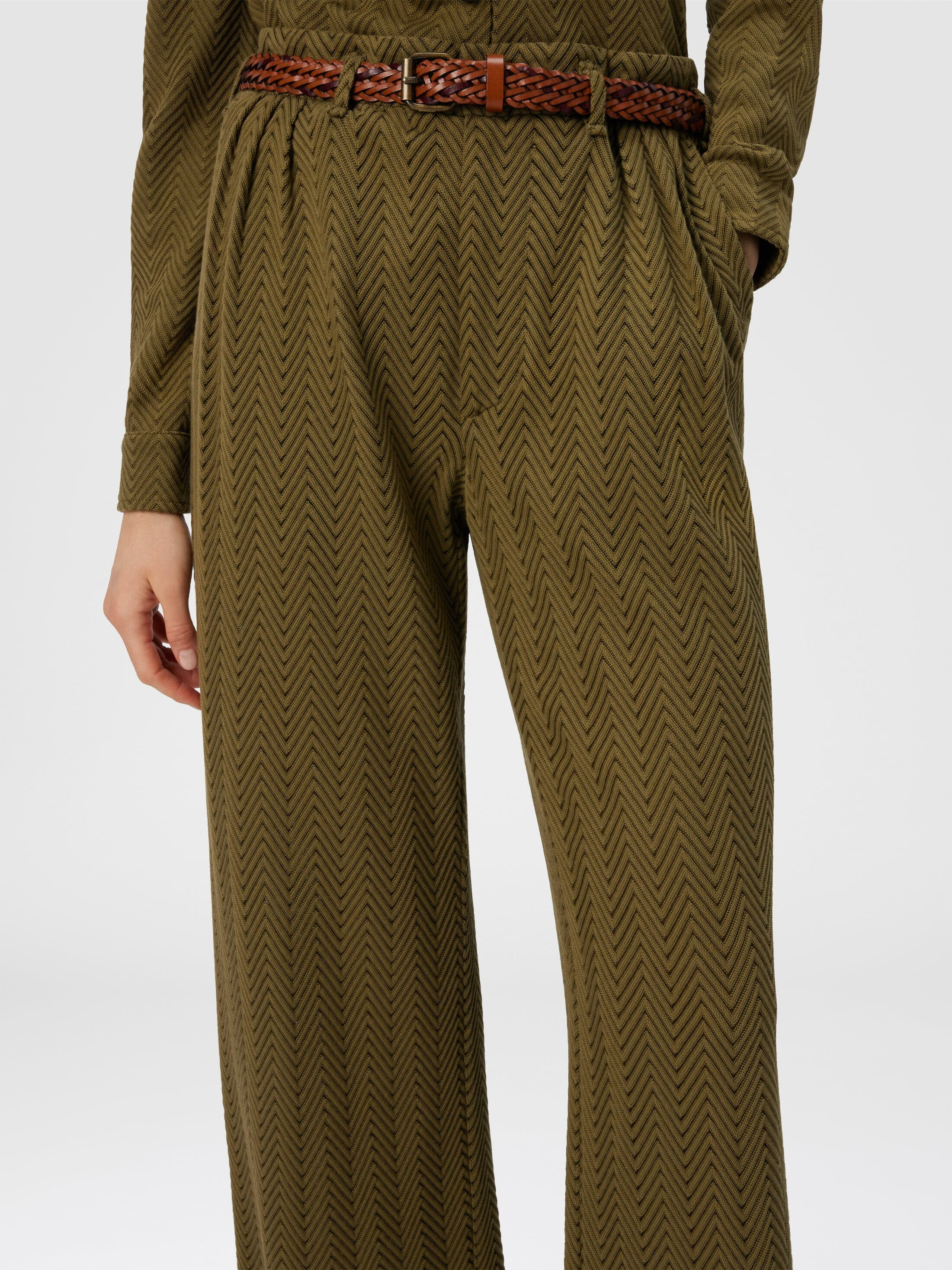 Missoni Tailored Pants With Zigzag Pattern in Green at Nordstrom - 4