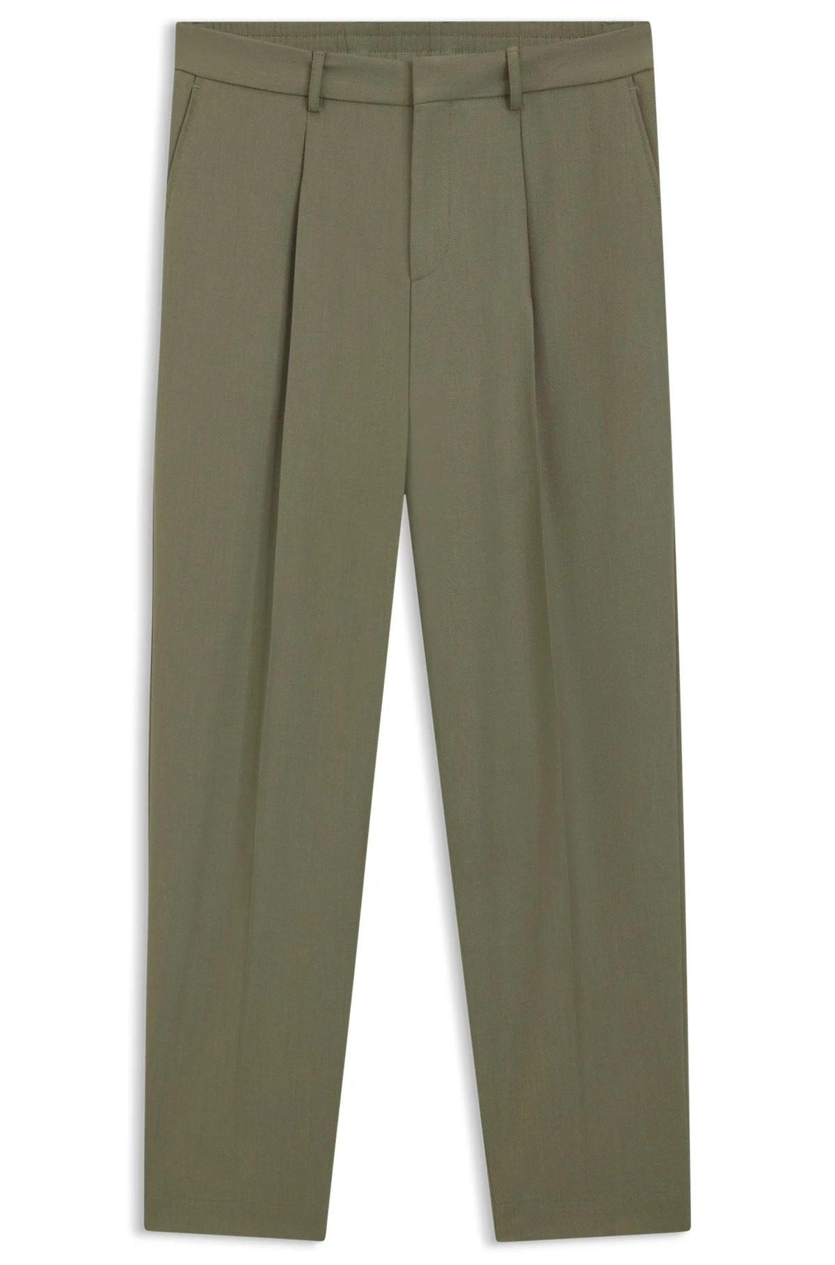 RELAXED-FIT TROUSERS IN MACHINE-WASHABLE STRETCH FABRIC - 1