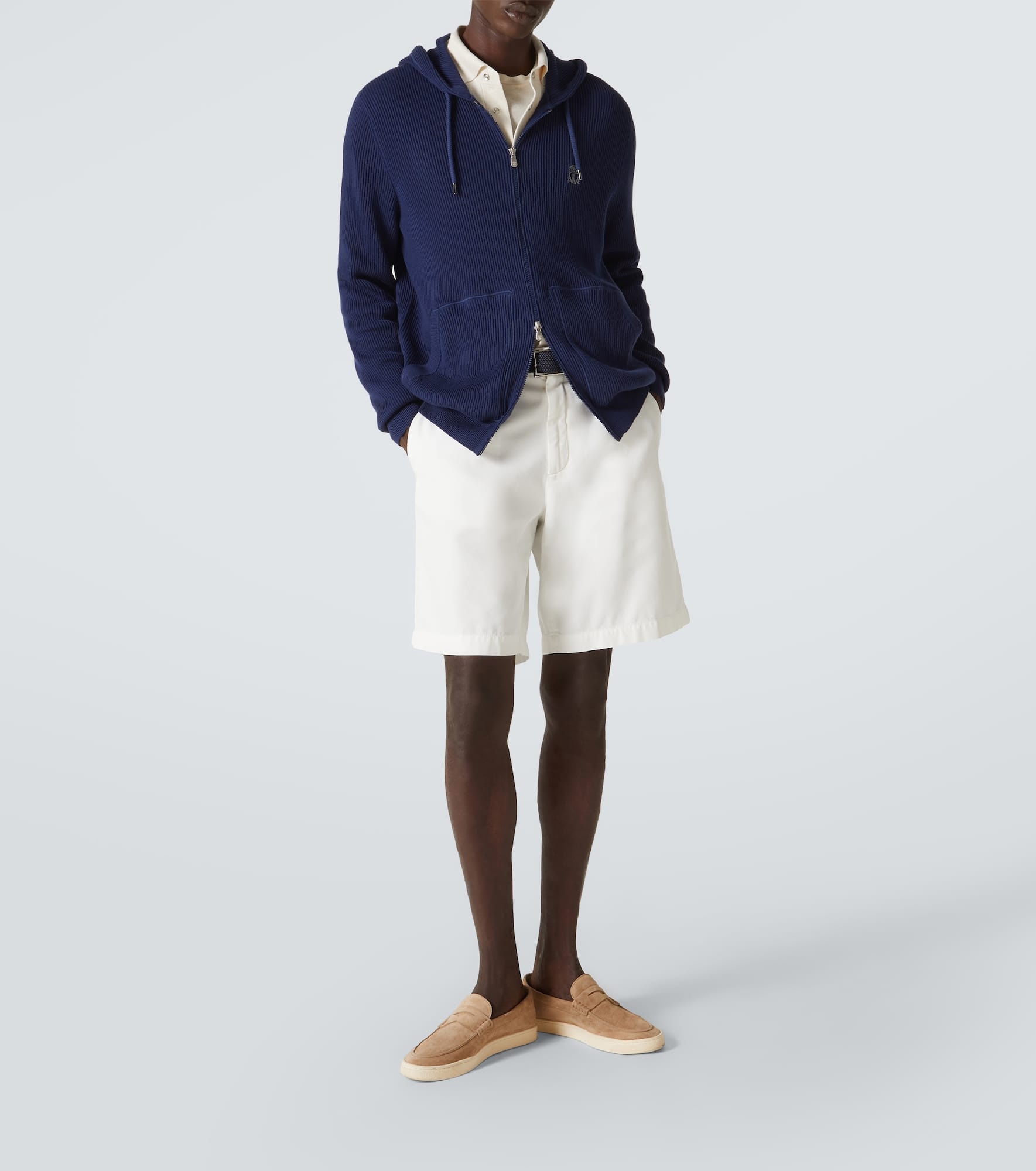 Zip-up cashmere hoodie - 2