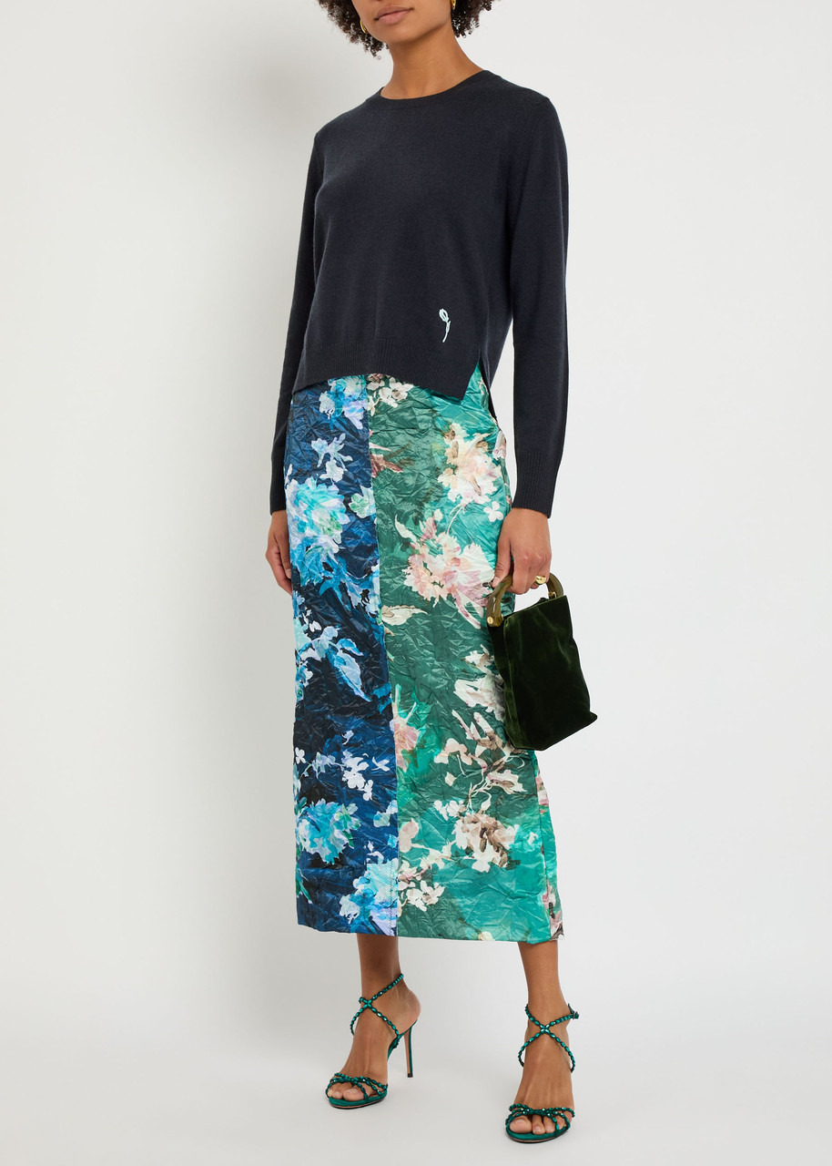 Erdem Floral-embroidered Cashmere-blend Jumper - 3