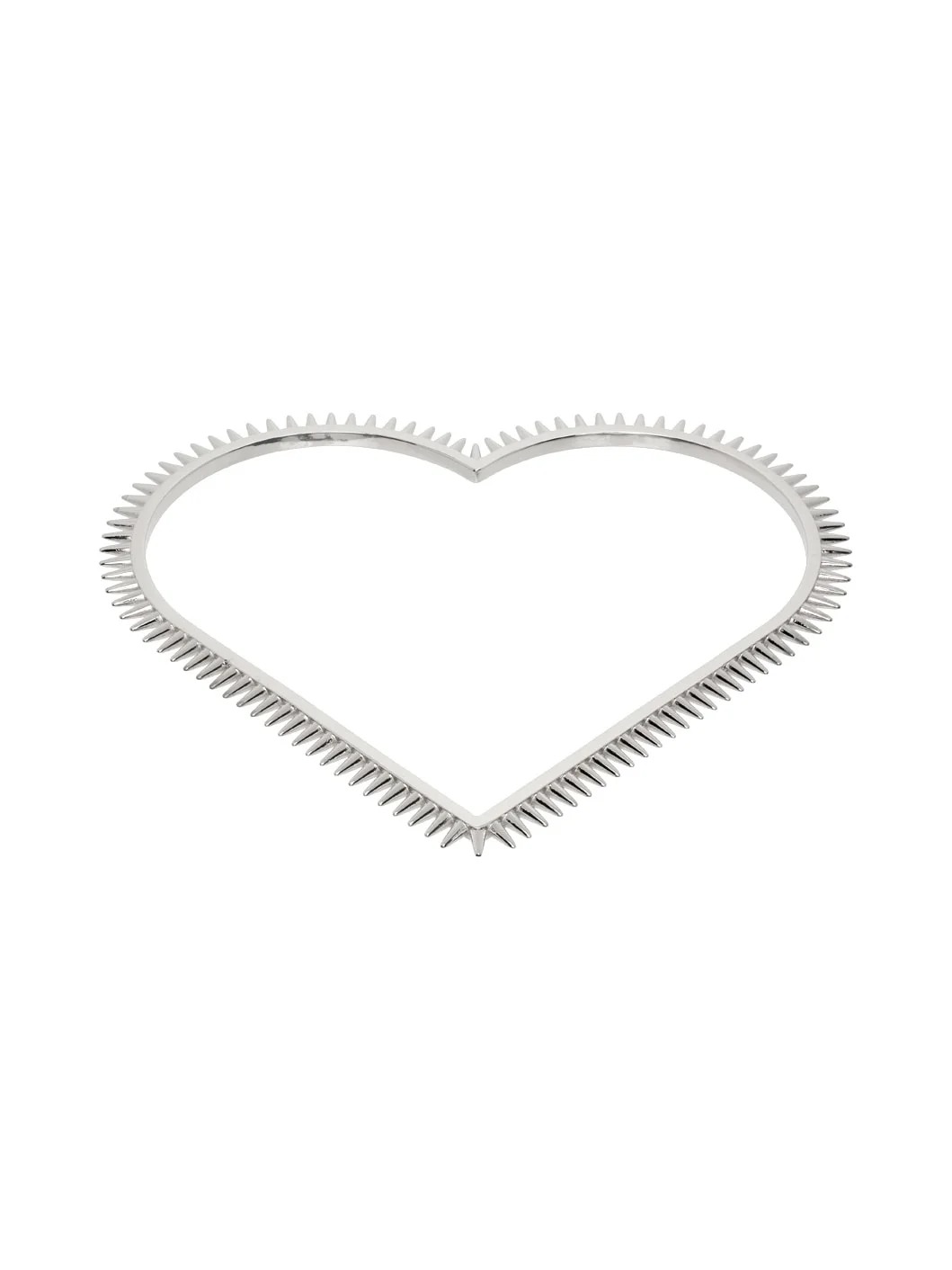 Silver Spike Heart Arm Cuff - 1