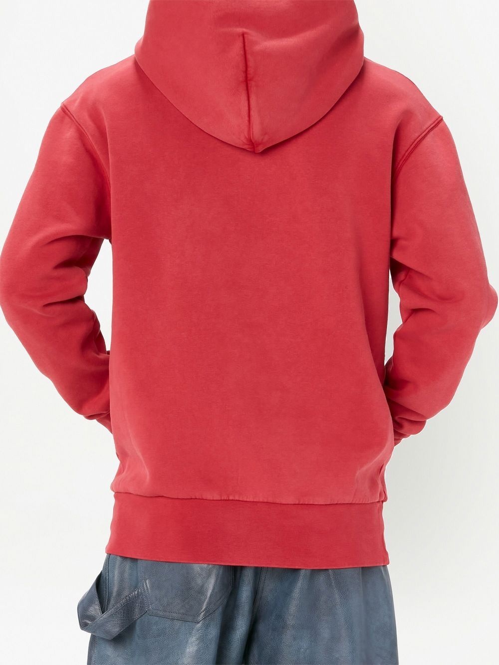 logo-embroidered hoodie - 2