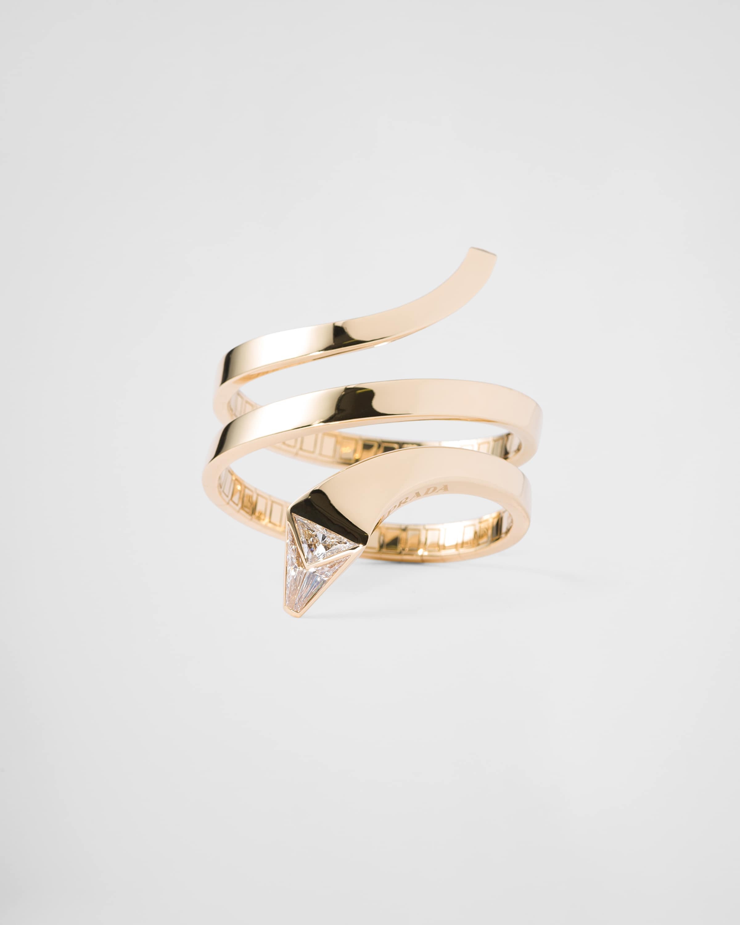 Eternal Gold snake bracelet in yellow gold and laboratory-grown diamonds - 1