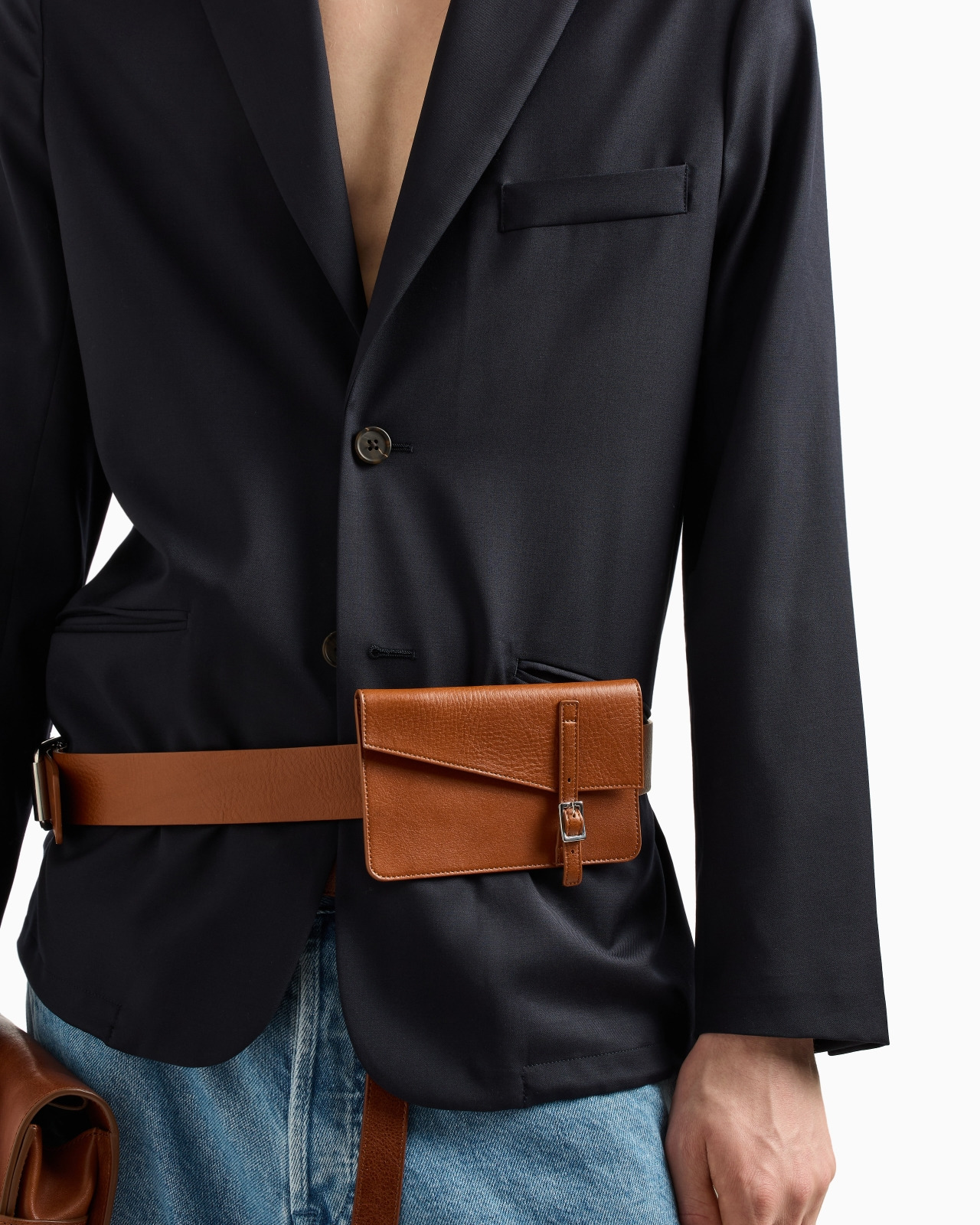 SINGLE-BREASTED JACKET IN A LIGHTWEIGHT VIRGIN-WOOL BLEND TWILL - 5