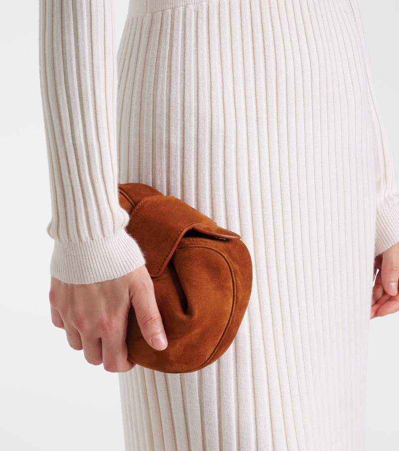 GABRIELA HEARST Demi suede clutch outlook